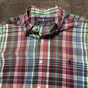Polo Ralph Lauren Button Down‎ Shirt Classic Fit Men's M Easter Multicolor Plaid